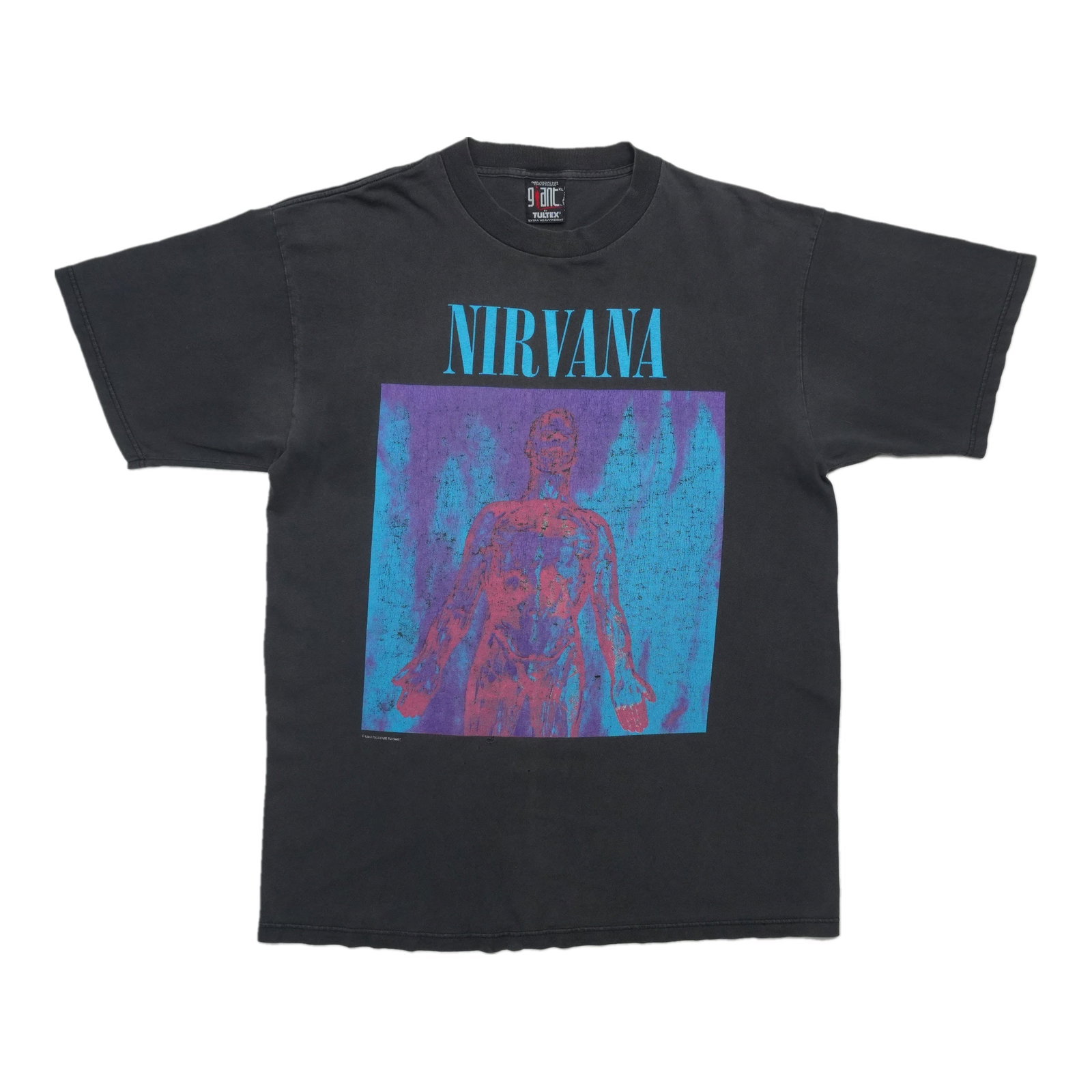 Nirvana Sliver Vintage 1990s Black Cotton Shirt XL (1 of 7)