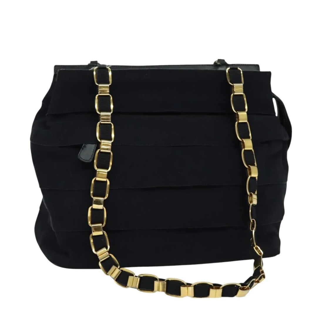 Salvatore Ferragamo Vala Navy Canvas Shoulder Bag: Salvatore Ferragamo Vala Navy Canvas Shoulder Bag This Salvatore Ferragamo Vala Shoulder Bag is crafted from navy canvas and designed for women. It features a shoulder strap and metal fittings, showin