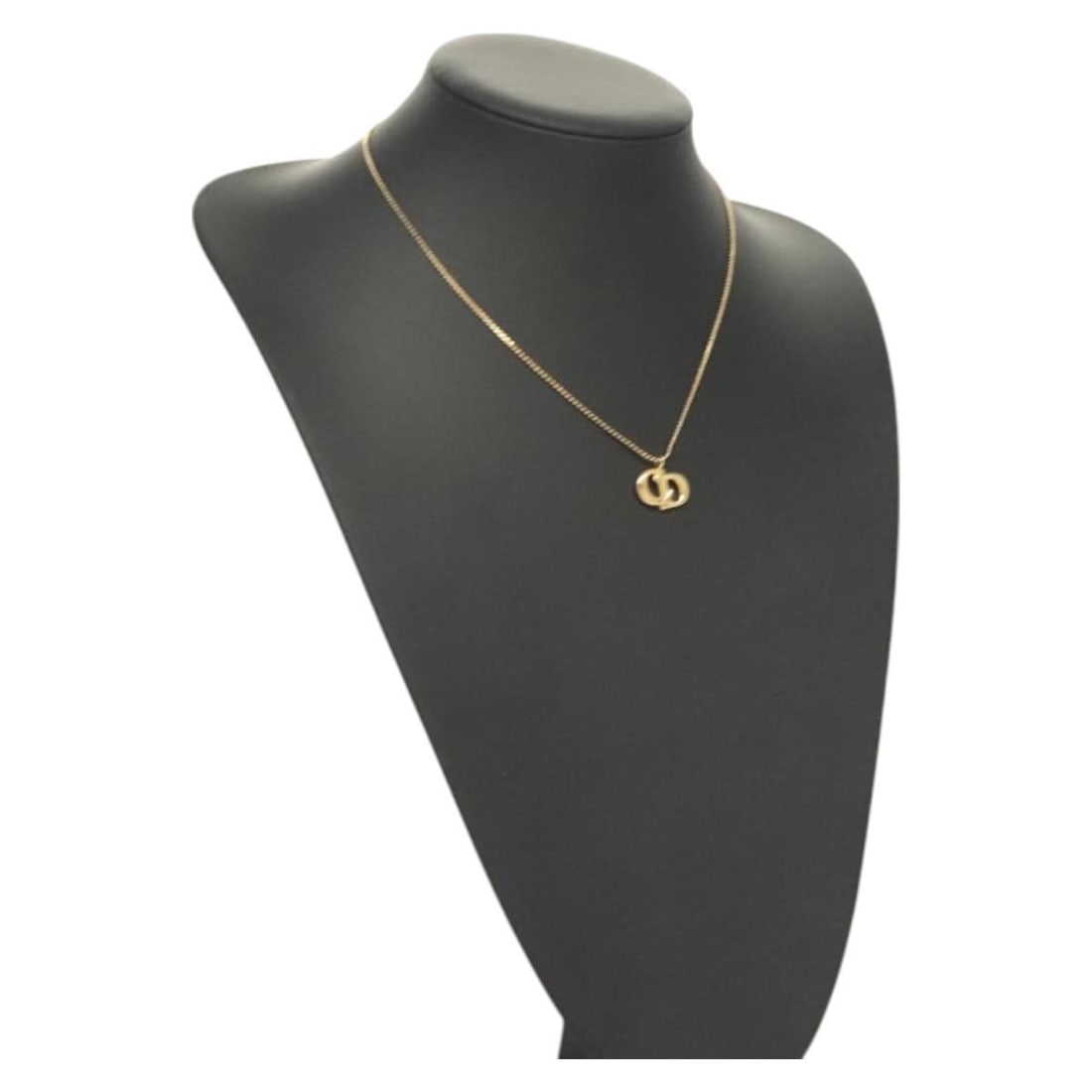 Christian Dior Gold Metal Necklace Authentic SW954 (1 of 15)