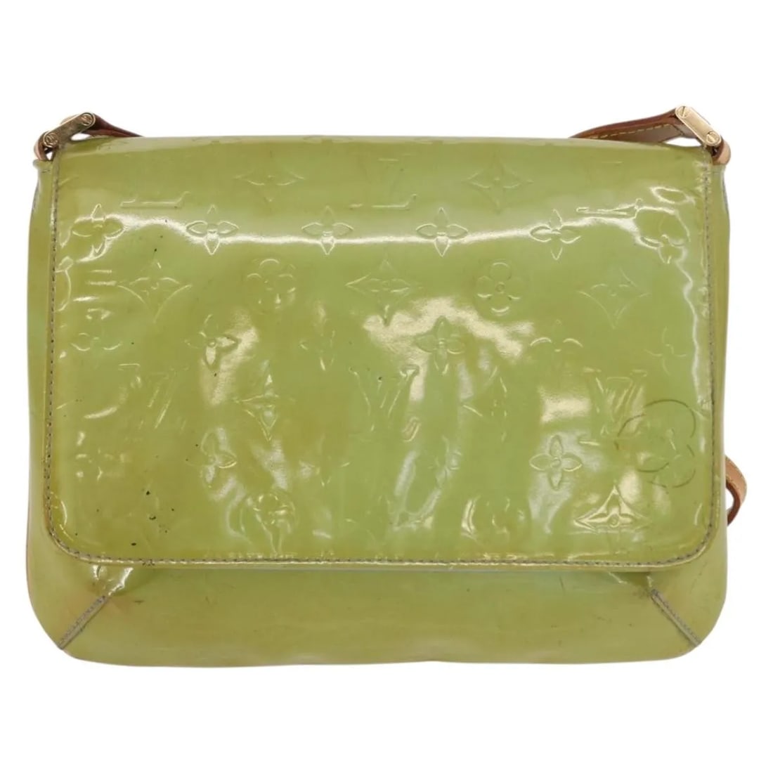 Blue Patent Leather Louis Vuitton Thompson Street Purse: Blue Patent Leather Louis Vuitton Thompson Street Purse This Louis Vuitton Thompson Street Handbag features a blue patent leather exterior with visible signs of wear including surface deformation, rub