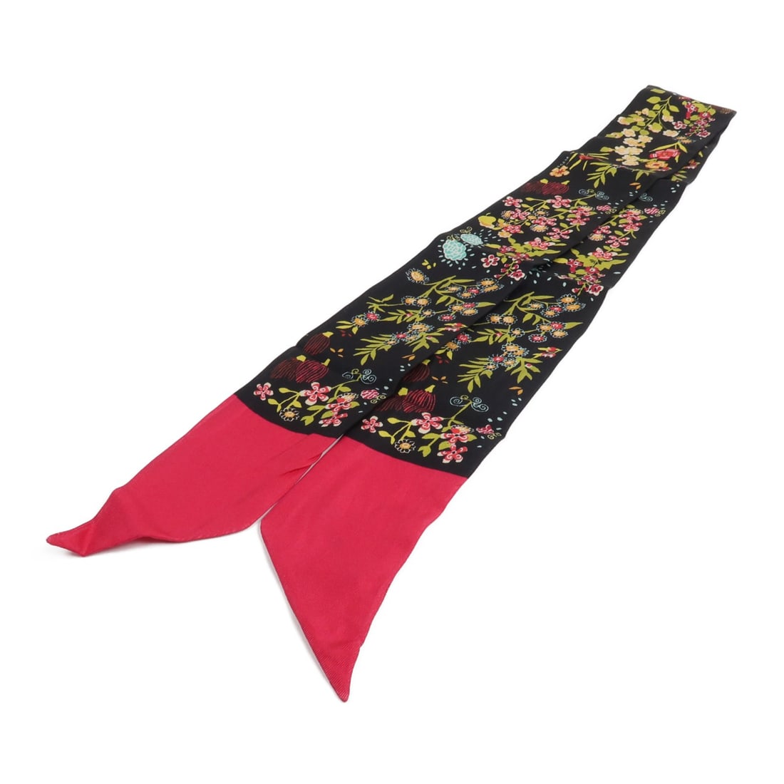 Dior Mitzah silk scarf black pink: Dior Mitzah silk scarf black pink This Christian Dior CD Mitzah scarf is crafted from luxurious silk and features a sophisticated black and pink color combination. Designed for women, this elegant acc