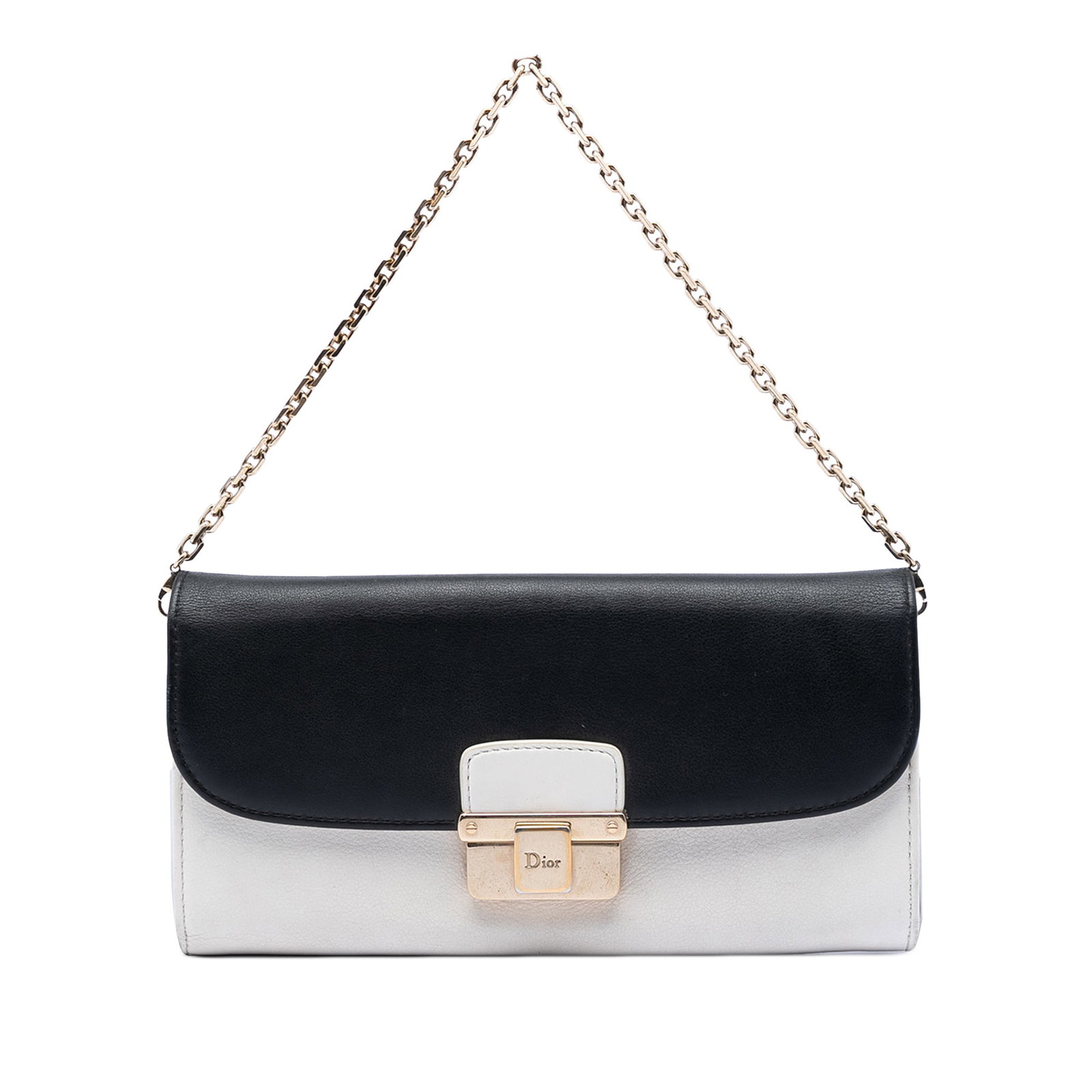 Dior Diorling Bicolor Calfskin Wallet on Chain Bag (1 of 6)
