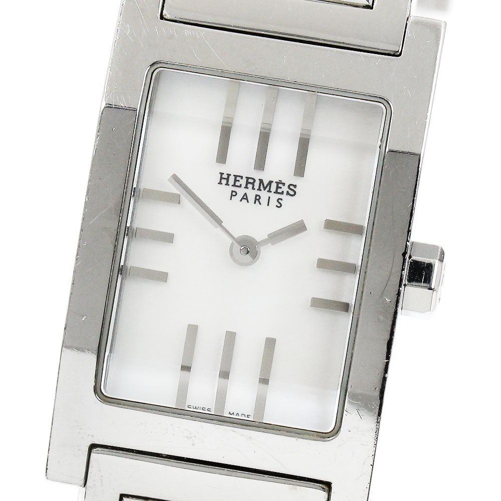 Hermes Tandem Quartz Womens Stainless Steel Wristwatch TA1.210 (1 of 6)