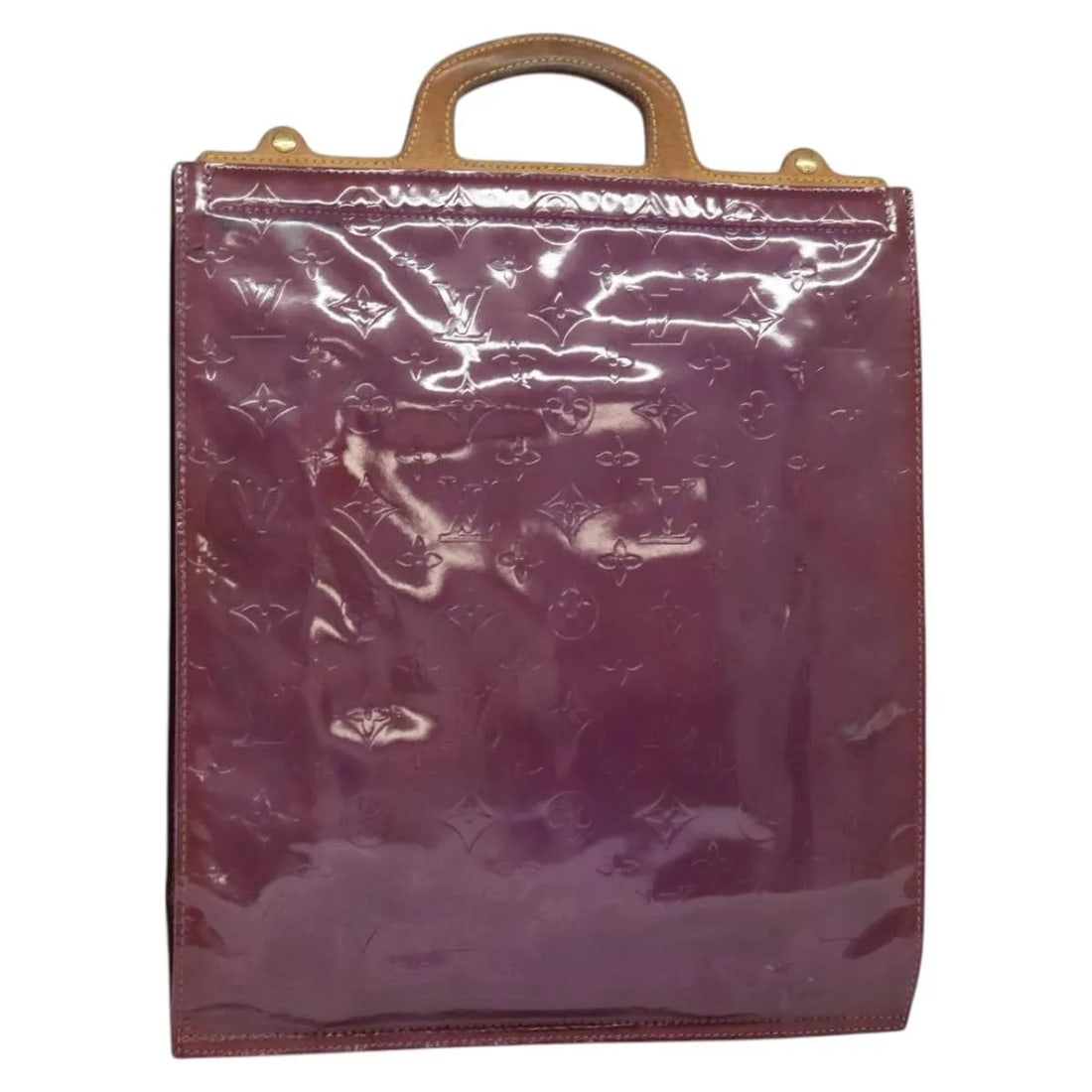 Louis Vuitton Stanton Monogram Vernis Purple Patent Leather Tote (1 of 18)