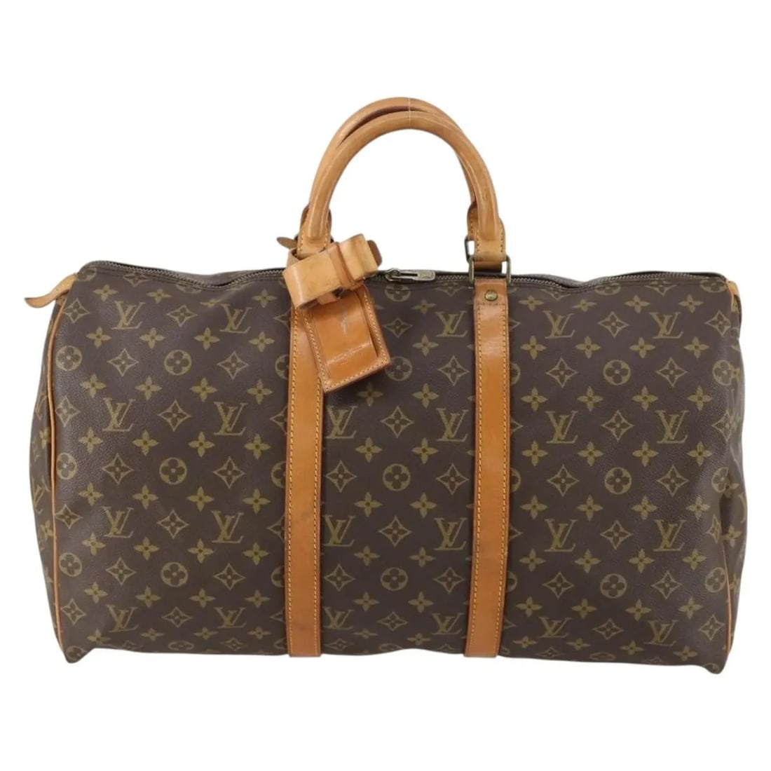 Monogram Canvas Keepall Travel Bag by Louis Vuitton Unisex 55cm (1 of 18)