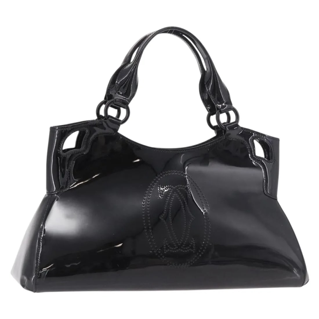 Cartier Marcello black patent leather handbag (1 of 18)