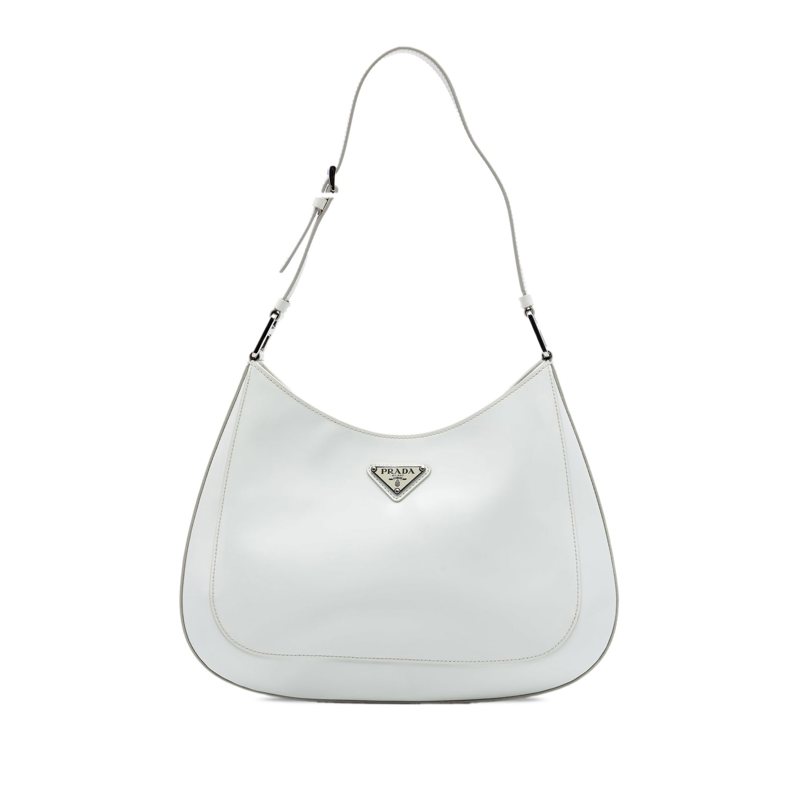 Prada Cleo white leather shoulder bag (1 of 6)