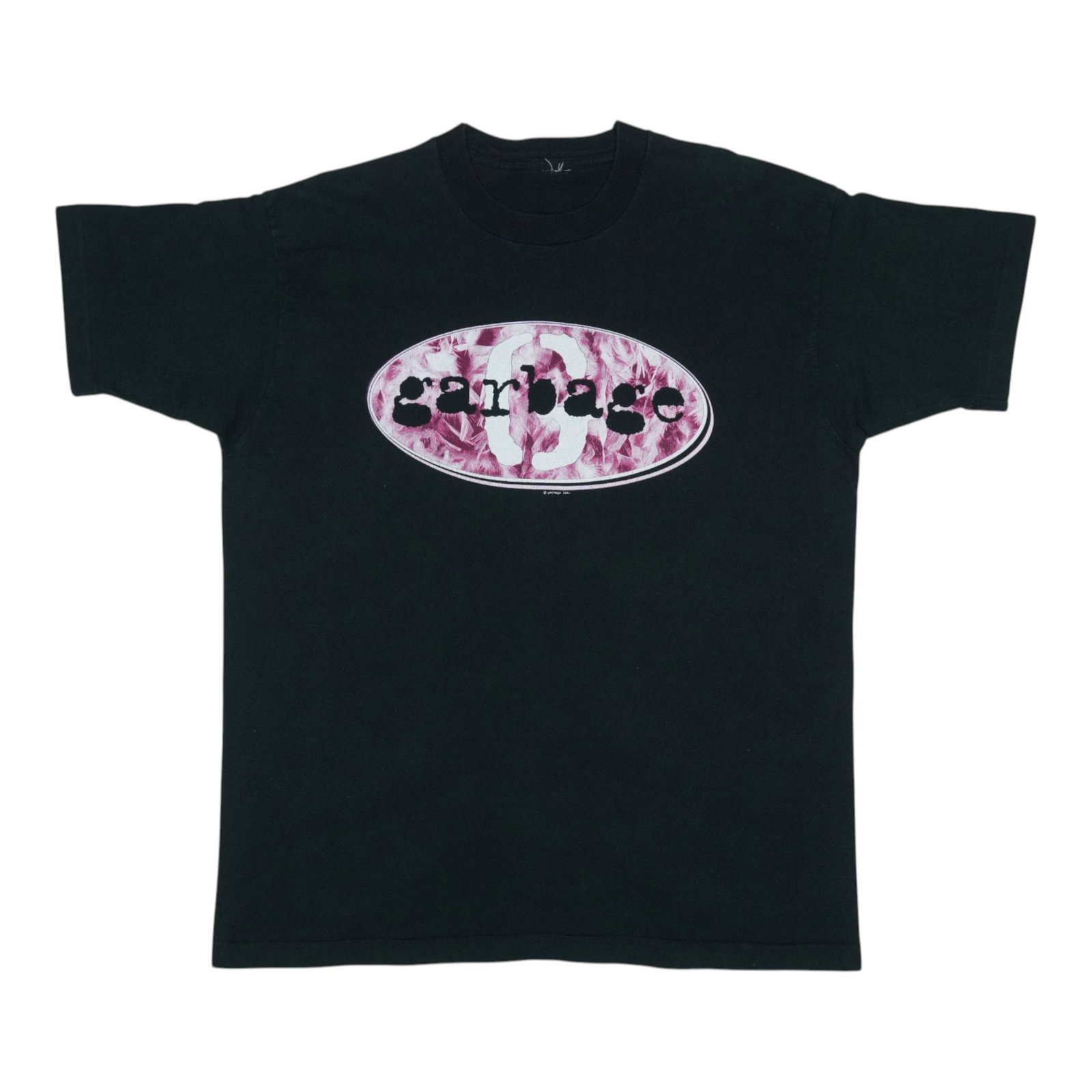Vintage 1995 Garbage Band Black Cotton T-Shirt: Vintage 1995 Garbage Band Black Cotton T-Shirt This is an original vintage 1995 Garbage shirt, featuring 100% cotton material in black. The shirt is a true vintage item from the 1990s, not a modern re