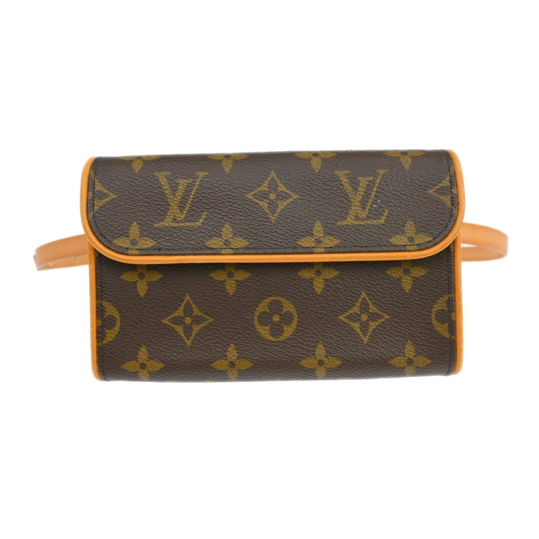 Louis Vuitton Pochette Florentine Monogram Canvas Belt Bag Size S: Louis Vuitton Pochette Florentine Monogram Canvas Belt Bag Size S Louis Vuitton Pochette Florentine #S bum bag in brown Monogram canvas with leather trim and an adjustable leather belt. This small wai