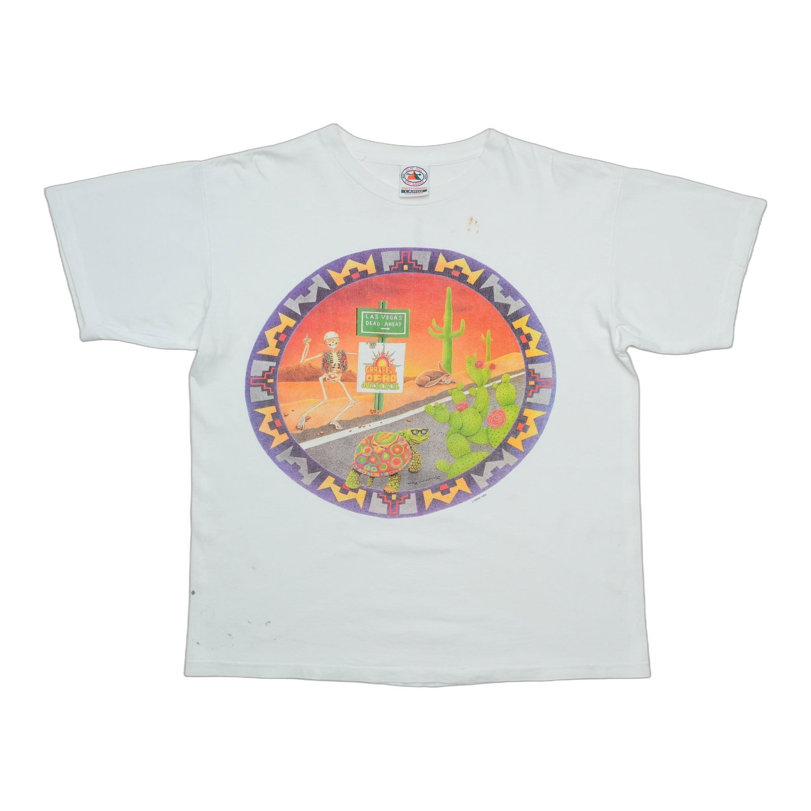 Vintage White Grateful Dead Las Vegas 1994 Concert Shirt Large: Vintage White Grateful Dead Las Vegas 1994 Concert Shirt Large This is an original vintage 1994 Grateful Dead Las Vegas concert shirt featuring graphics on both the front and back. Made from 100% cott
