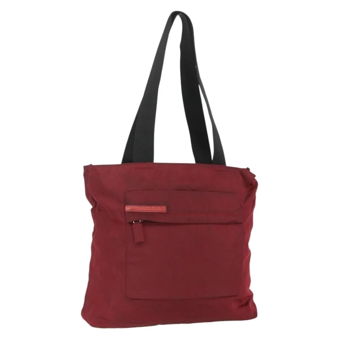 Prada Sport Red Nylon Tote Bag 30cm x 29cm x 8cm: Prada Sport Red Nylon Tote Bag 30cm x 29cm x 8cm This pre-owned Prada Sport tote bag for women is crafted from durable red nylon and features a spacious interior. The bag shows signs of wear including