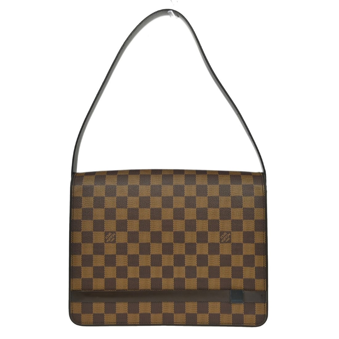 Louis Vuitton Tribeca Carre Damier Shoulder Bag N51161 Brown: Louis Vuitton Tribeca Carre Damier Shoulder Bag N51161 Brown Louis Vuitton Tribeca Carre shoulder bag in Damier canvas and leather with a brown Ebene check pattern. This women's medium shoulder bag fe