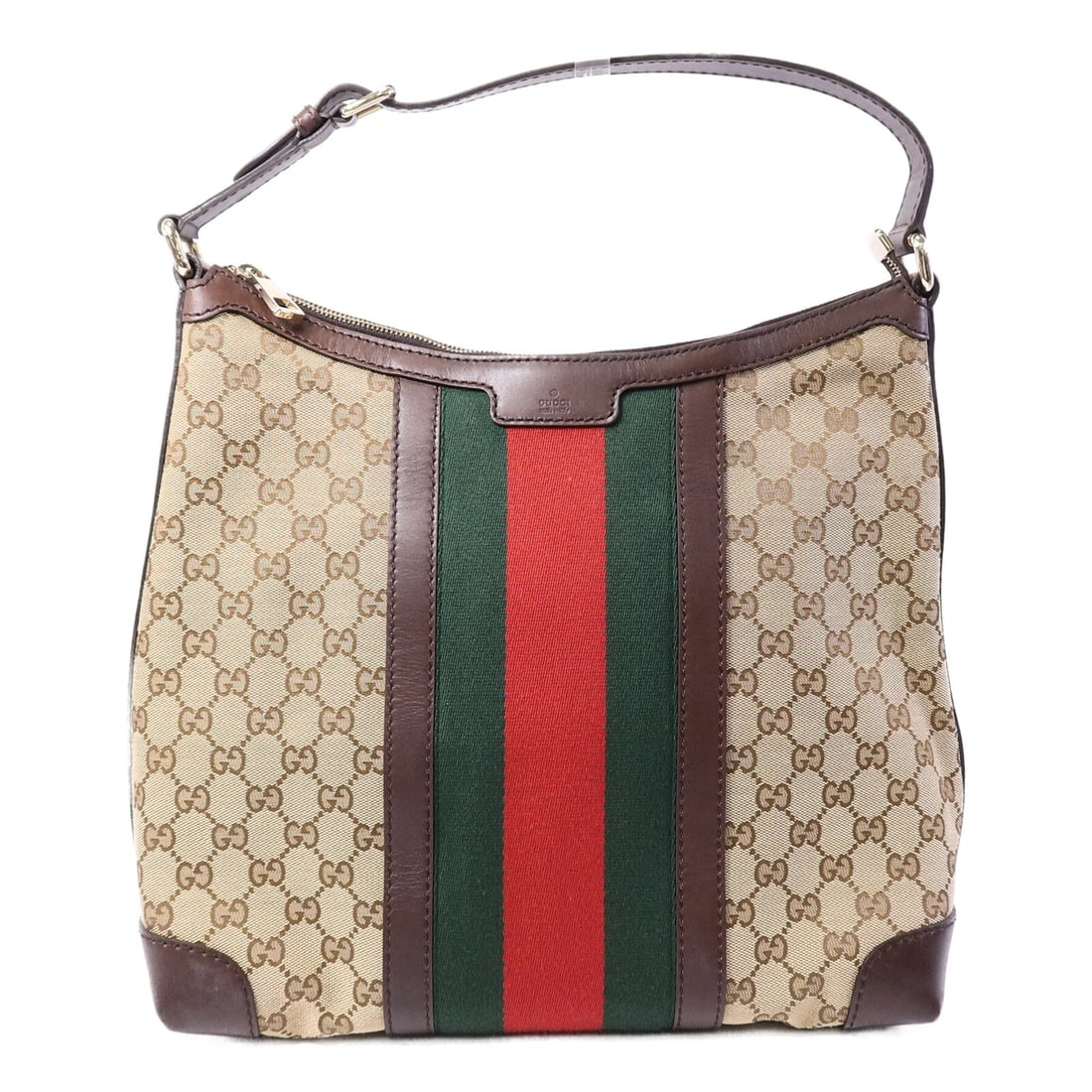 Gucci GG Canvas Brown Shoulder Bag 257084 GHW: Gucci GG Canvas Brown Shoulder Bag 257084 GHW This GUCCI GG shoulder bag features the iconic GG canvas in a classic brown color. Designed for women, it offers a stylish and practical accessory with a 