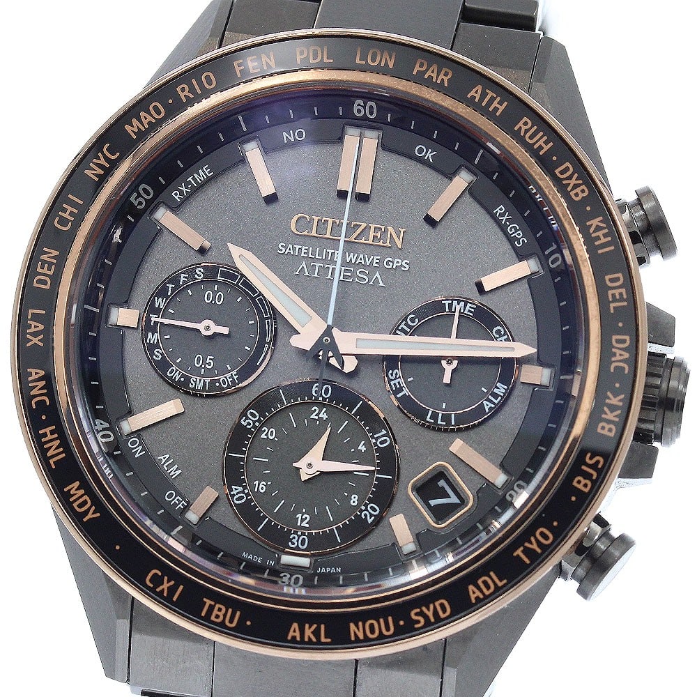 Citizen Attesa ACT Line F950-0029S0C Black Titanium Mens Wristwatch: Citizen Attesa ACT Line F950-0029S0C Black Titanium Mens Wristwatch Pre-owned CITIZEN Attesa ACT Line wristwatch from the Black Titanium Series. This men's watch is model CC4074-61W / F950-0029S0C and