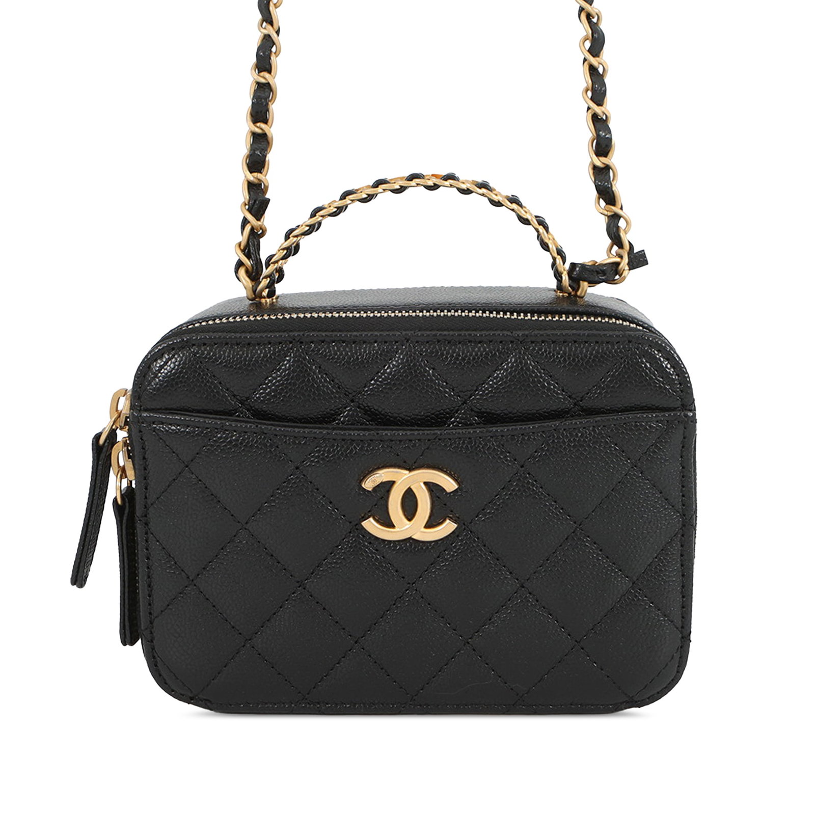 Chanel Pick Me Up Mini Vanity Case Quilted Caviar Leather (1 of 11)