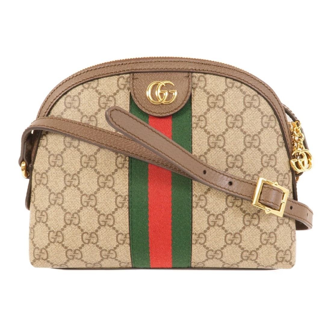 Gucci Ophidia GG Brown Coated Canvas Shoulder Bag GHW (1 of 16)