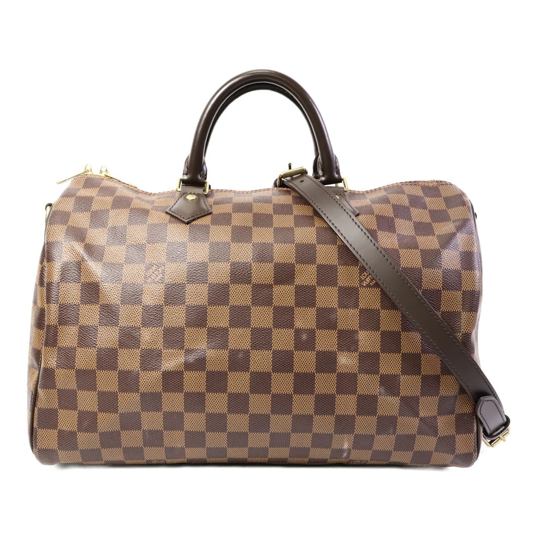 Louis Vuitton Speedy Bandouliere 35 2way Shoulder Bag Damier Brown (1 of 18)
