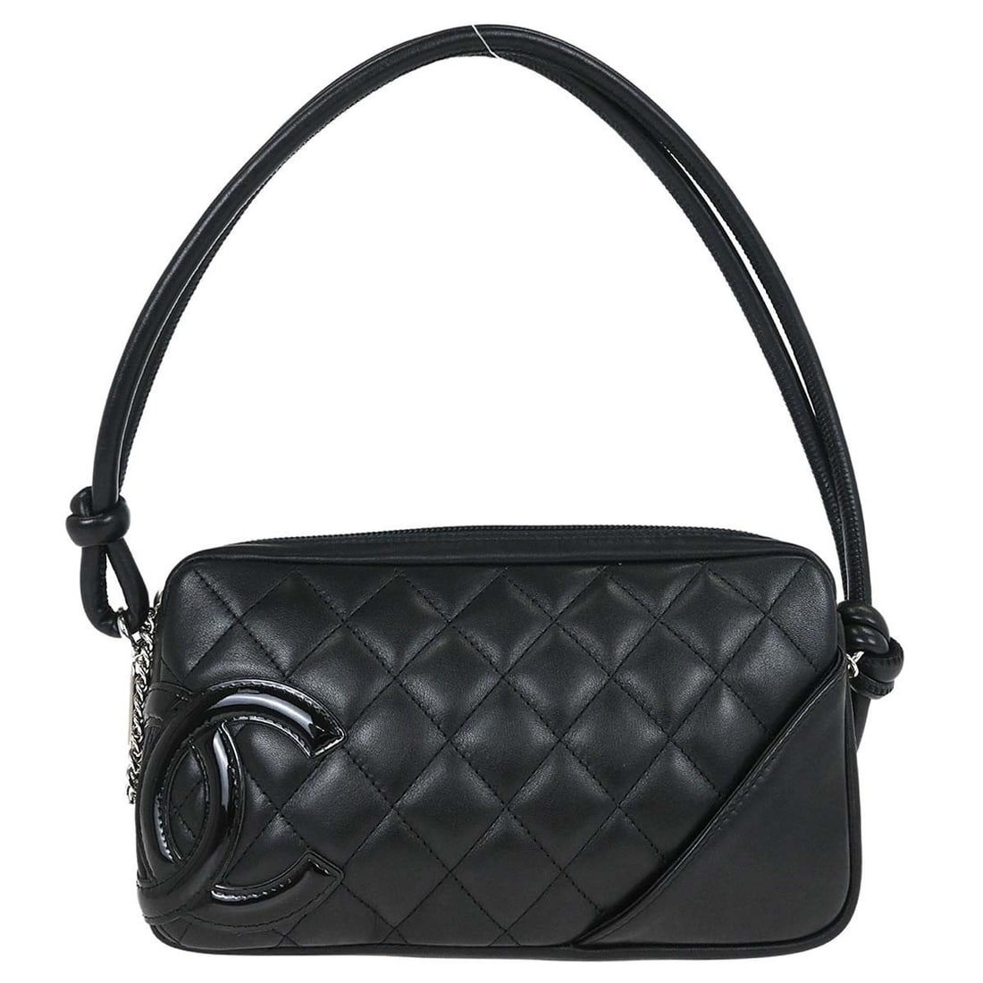 CHANEL Cambon Ligne Mini Top Handle Bag Black Calfskin (1 of 18)
