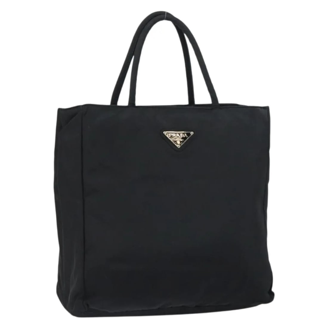 Black Nylon Vintage Tote Bag by Prada Italy 24cm: Black Nylon Vintage Tote Bag by Prada Italy 24cm This Prada vintage tote is crafted from black nylon and is designed for women. Made in Italy, it features a spacious interior and a classic silhouette.