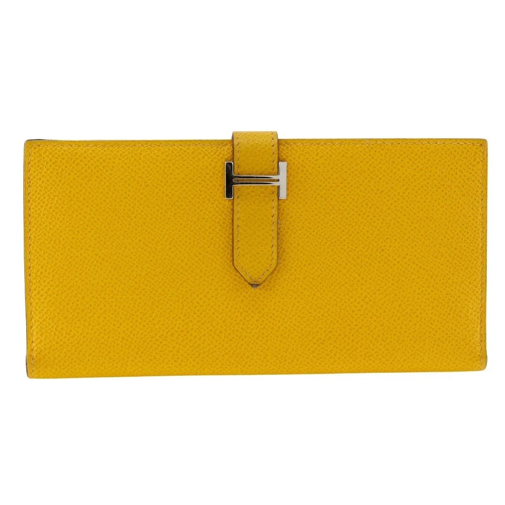 Hermes Bearn Yellow Epsom Leather Wallet (1 of 10)