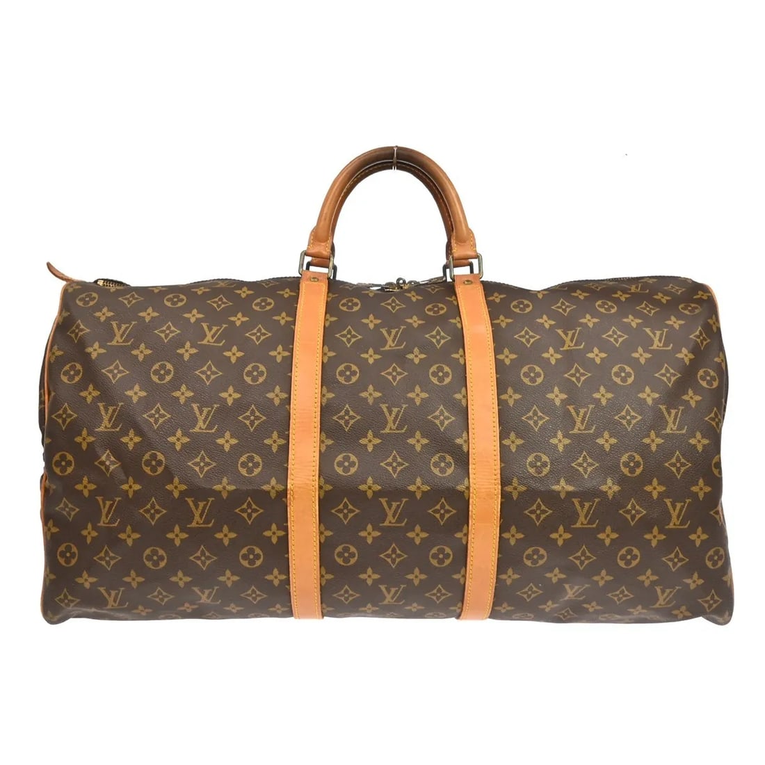 Louis Vuitton Keepall Monogram Brown Canvas Travel Bag: Louis Vuitton Keepall Monogram Brown Canvas Travel Bag Louis Vuitton Keepall in brown monogram canvas. This unisex travel bag is made in France and is presented in good condition, with visible signs o