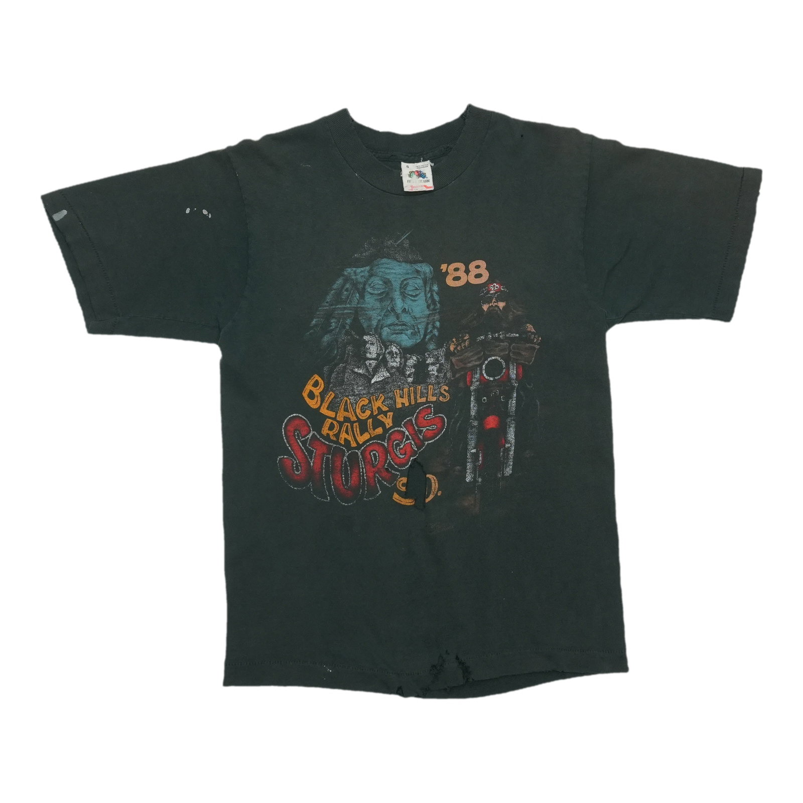 Vintage 1988 Sturgis Rally Black Cotton Shirt Small (1 of 11)