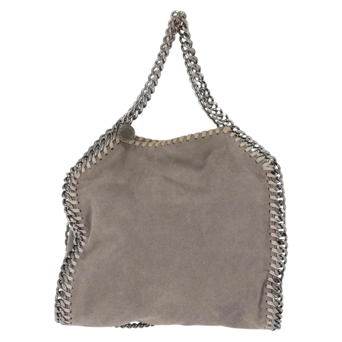 Gray Synthetic Crossbody Bag Stella McCartney Falabella Fold Over: Gray Synthetic Crossbody Bag Stella McCartney Falabella Fold Over This Stella McCartney Falabella Fold Over Crossbody Bag is crafted from gray synthetic suede and features the brand's signature chain 