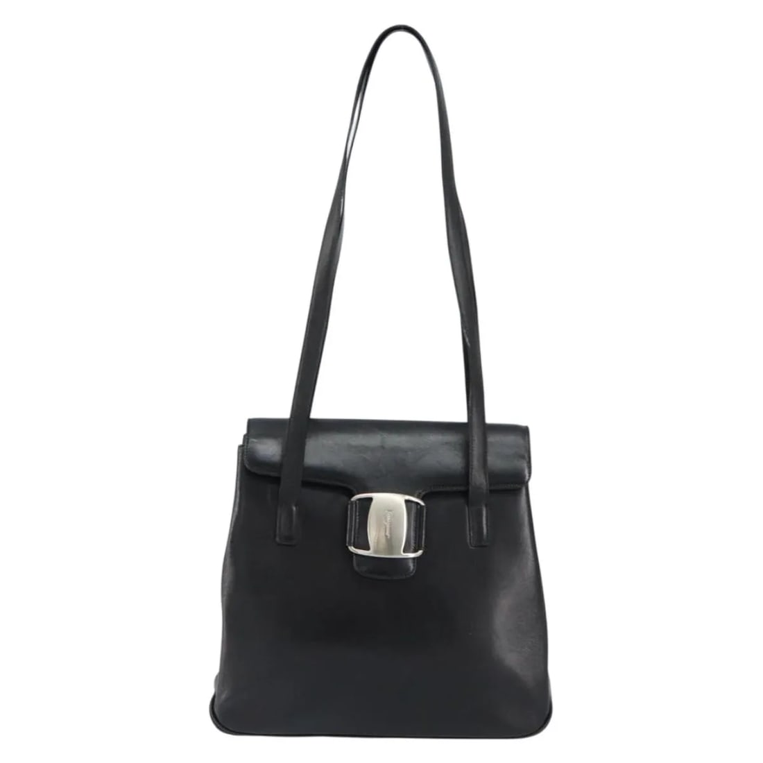 Salvatore Ferragamo Vala black leather tote bag: Salvatore Ferragamo Vala black leather tote bag This Salvatore Ferragamo Vala shoulder bag is crafted from black leather and designed for women. It features a spacious tote style suitable for everyday