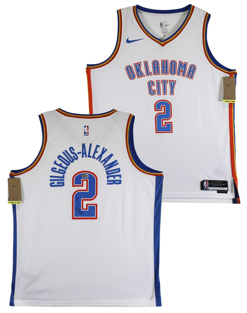 Shai Gilgeous-Alexander Signed White Nike Swingman Jersey Beckett Authenticated (1 of 7)