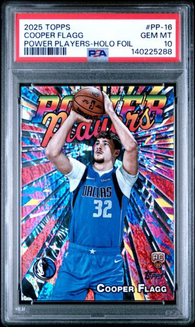 PSA 10 Power Players Holo Foil Rookie Card Cooper Flagg 2025 #PP16 (1 of 2)