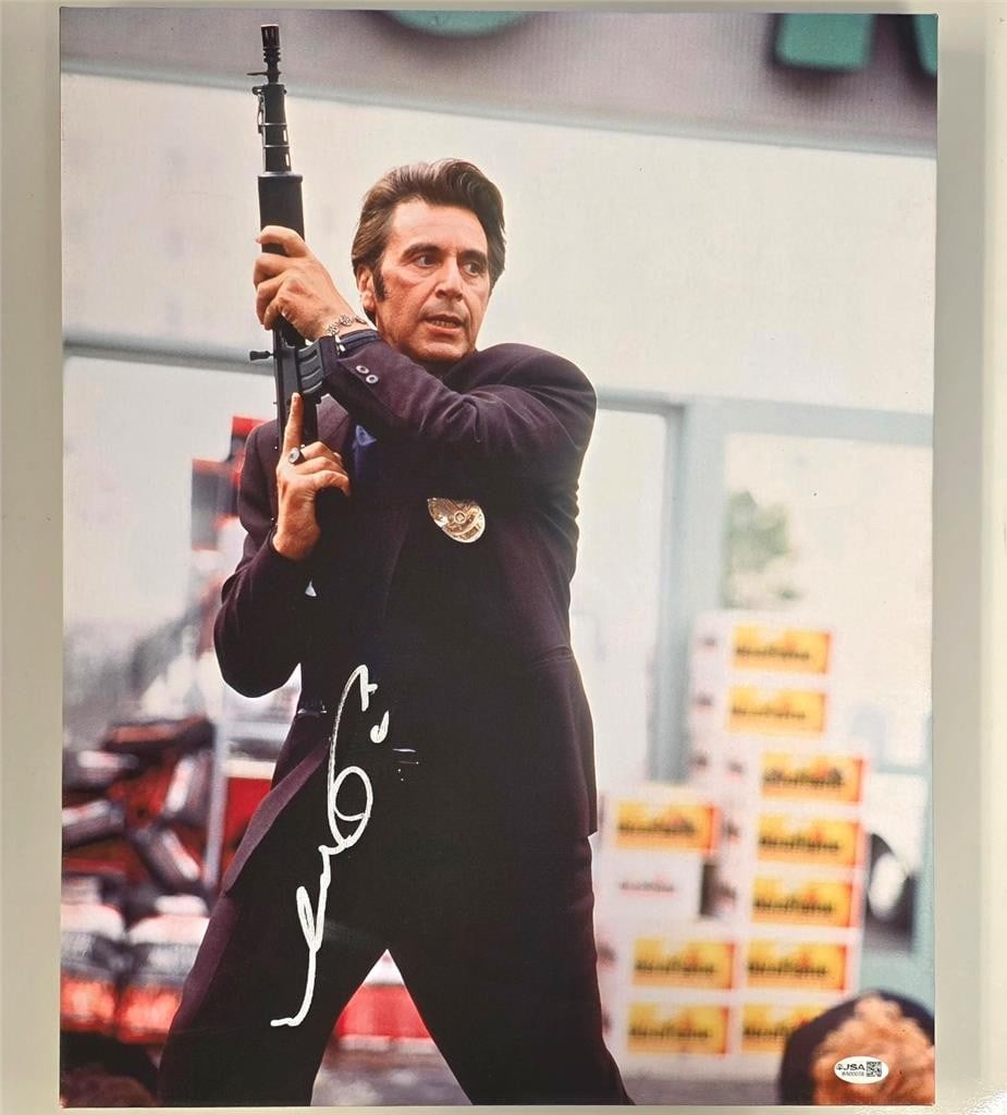 Al Pacino Heat signed 16x20 canvas photo JSA LOA (1 of 4)