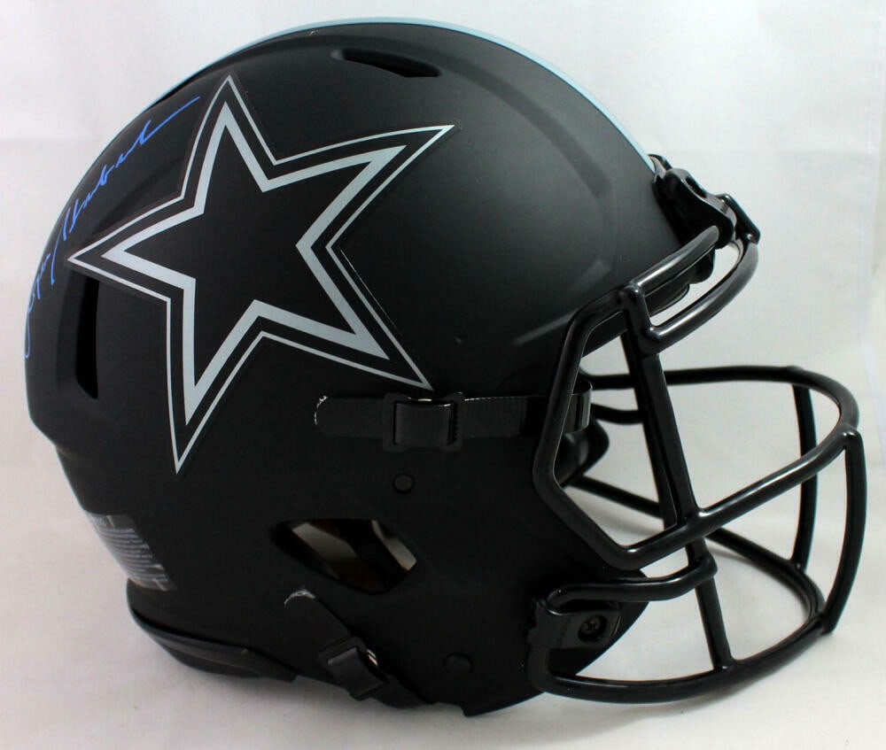 Beckett Authenticated Roger Staubach Signed Dallas Cowboys Eclipse Helmet (1 of 6)