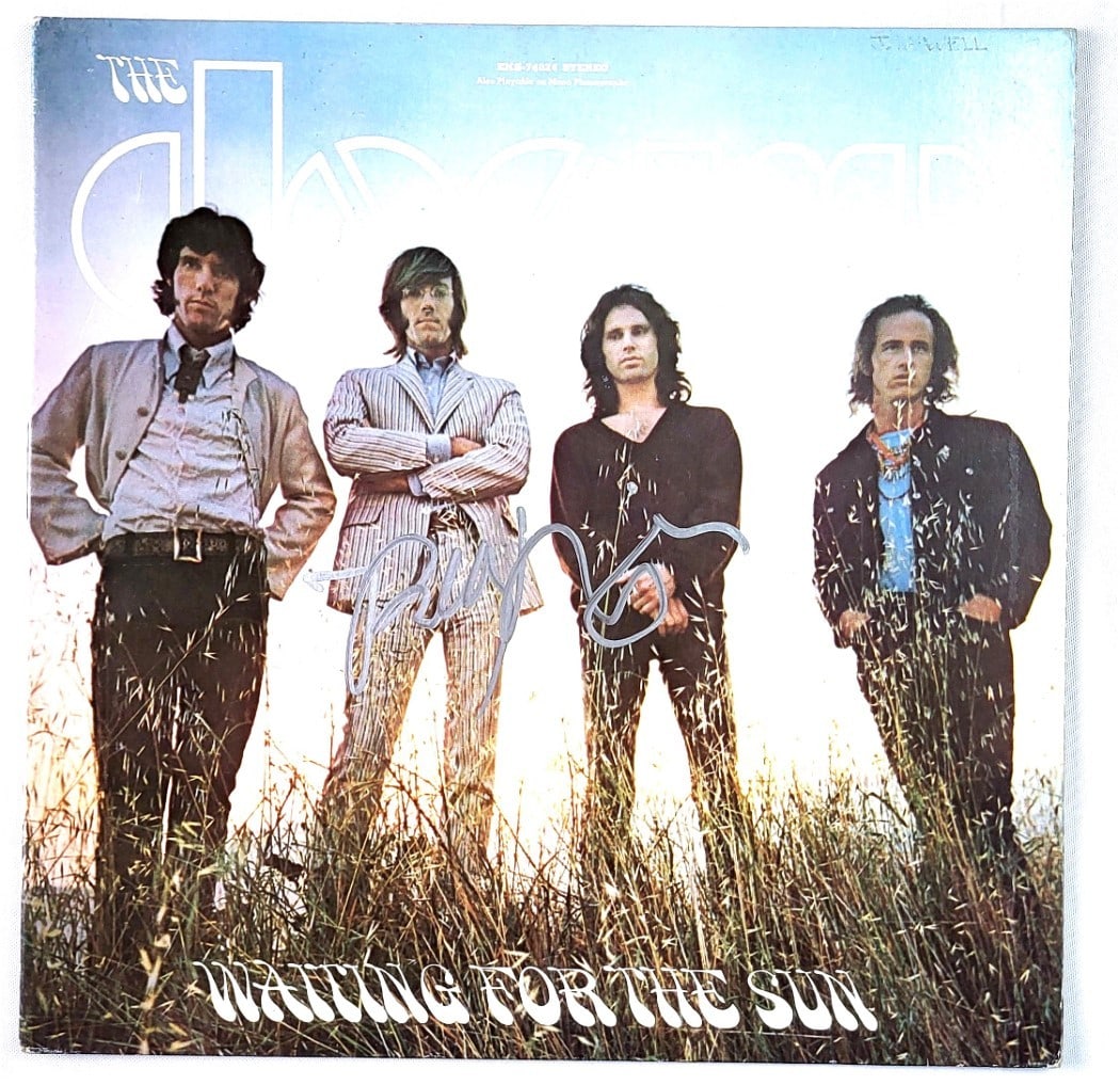 Signed The Doors Waiting for the Sun Album Cover Beckett Authenticated (1 of 4)