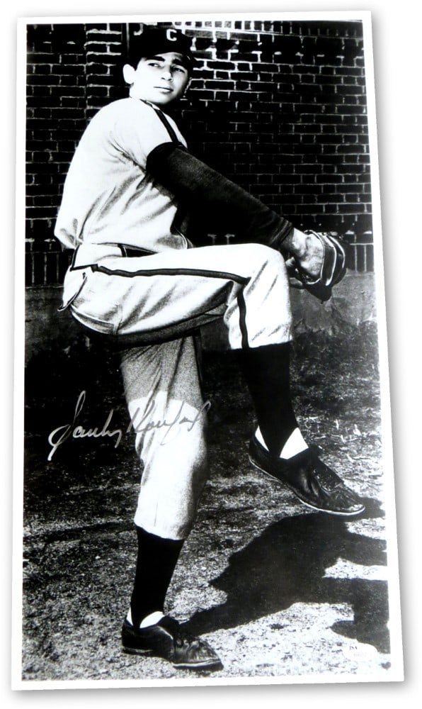 Sandy Koufax Autographed 11X20 Photo Dodgers University of Cincinnati JSA: Sandy Koufax Autographed 11X20 Photo Dodgers University of Cincinnati JSA Celebrate the legacy of baseball legend Sandy Koufax with this autographed 11"x20" photo capturing a rare moment from his sing
