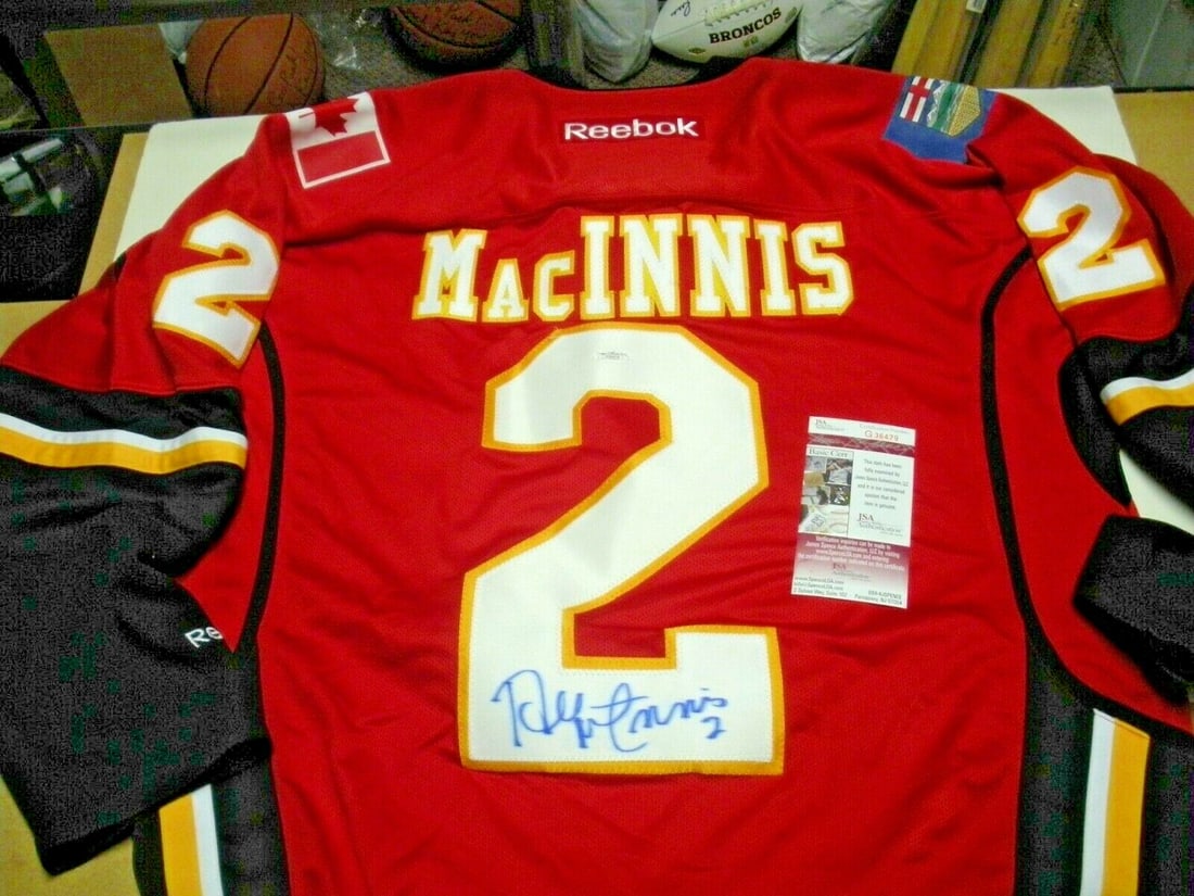 Al MacInnis Signed Calgary Flames Reebok Jersey with JSA COA (1 of 2)