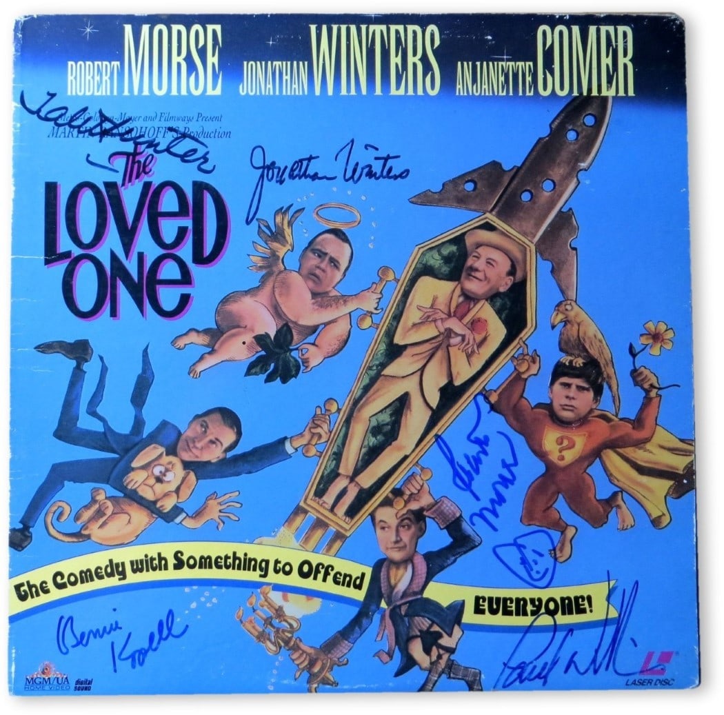 Laserdisc Cover Signed by The Loved One Cast with JSA Authentication (1 of 4)