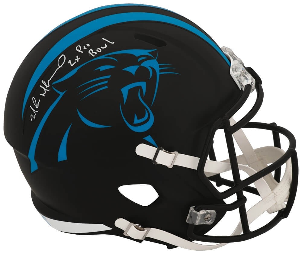 Muhsin Muhammad Panthers Riddell replica full size helmet 2x Pro Bowl inscription (1 of 1)