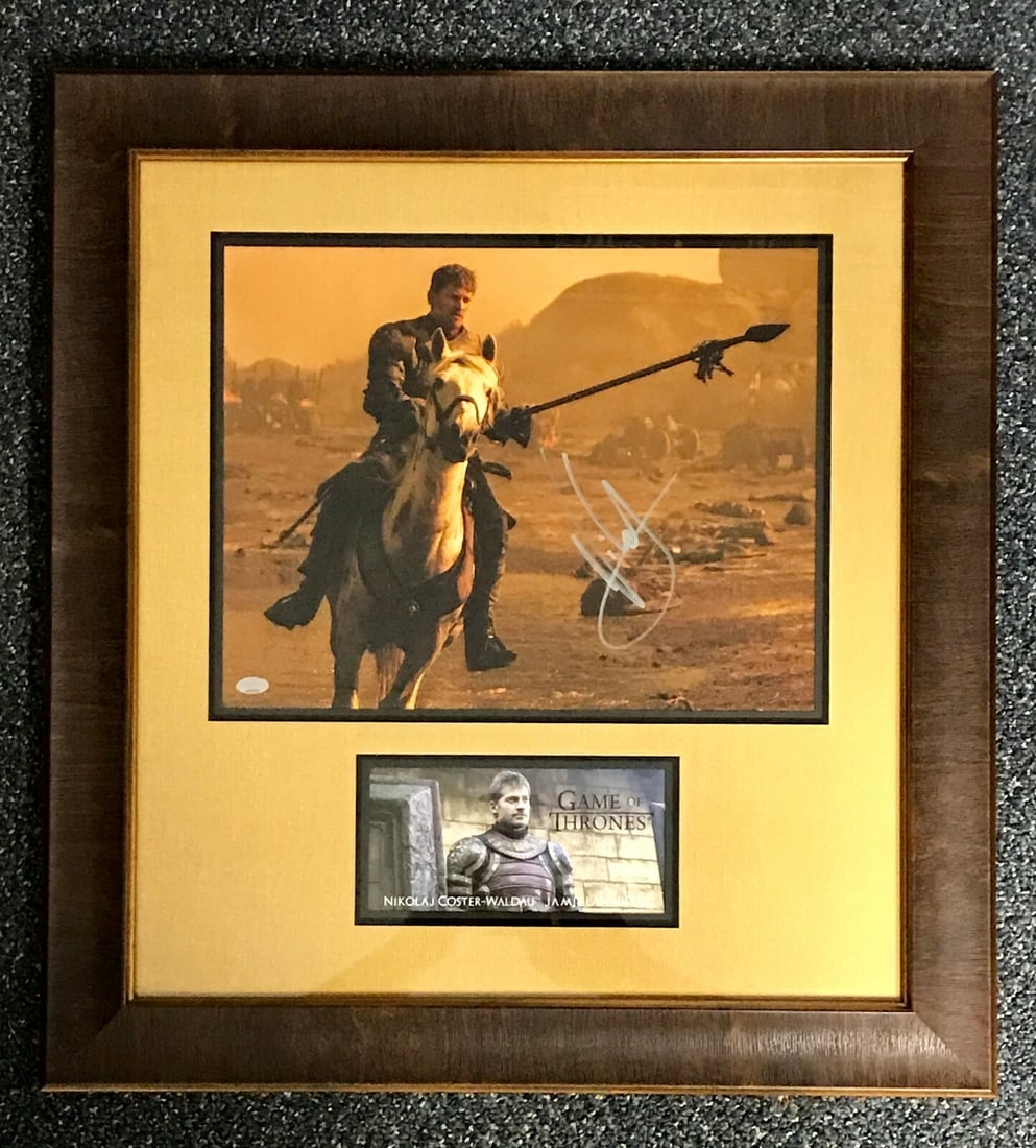 Nikolaj Coster-Waldau Signed Game of Thrones Framed Photo Display (1 of 4)