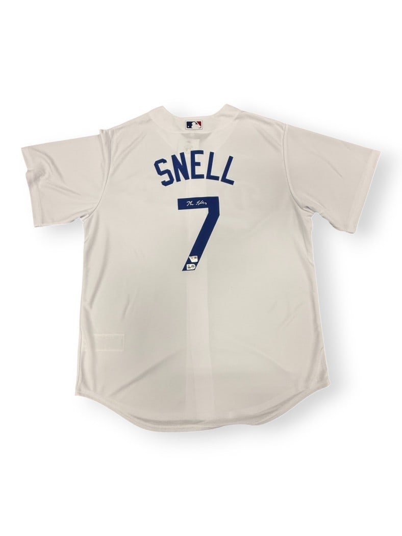 Blake Snell Autographed Los Angeles Dodgers White Replica Jersey Fanatics Authenticated (1 of 4)