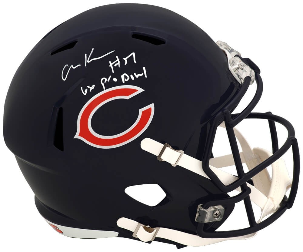 Chicago Bears Riddell full size speed replica helmet Olin Kreutz 6x Pro Bowl (1 of 1)