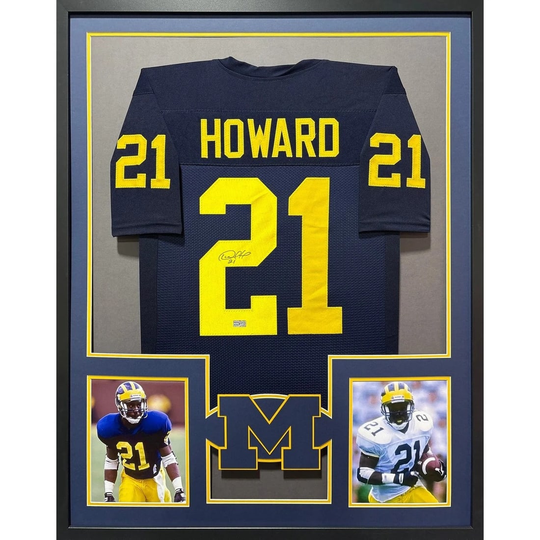Framed Desmond Howard autographed Michigan jersey Tristar authenticated (1 of 2)