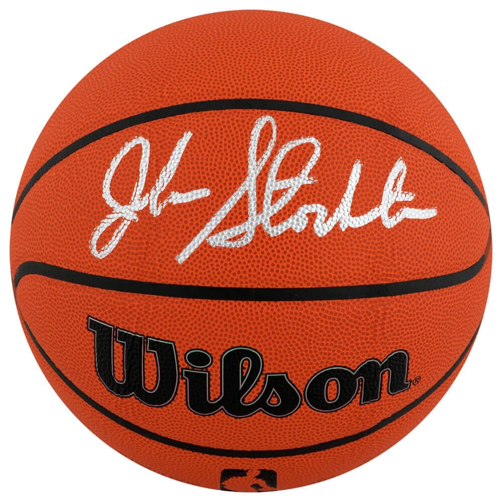 John Stockton Signed Wilson NBA Basketball with Sports COA (1 of 1)