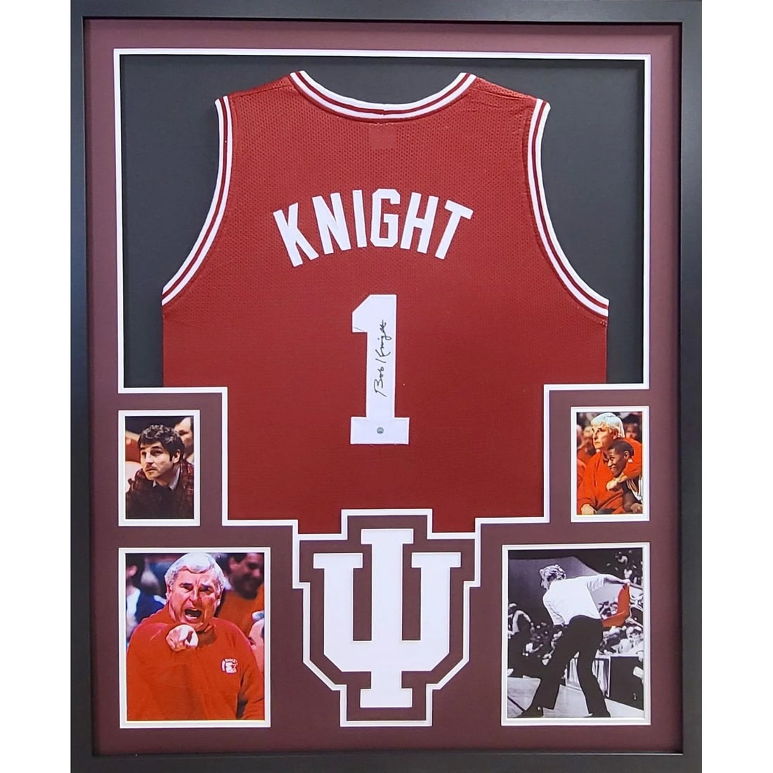 Bobby Knight Signed Framed Jersey Steiner Authenticated Indiana Hoosiers (1 of 3)