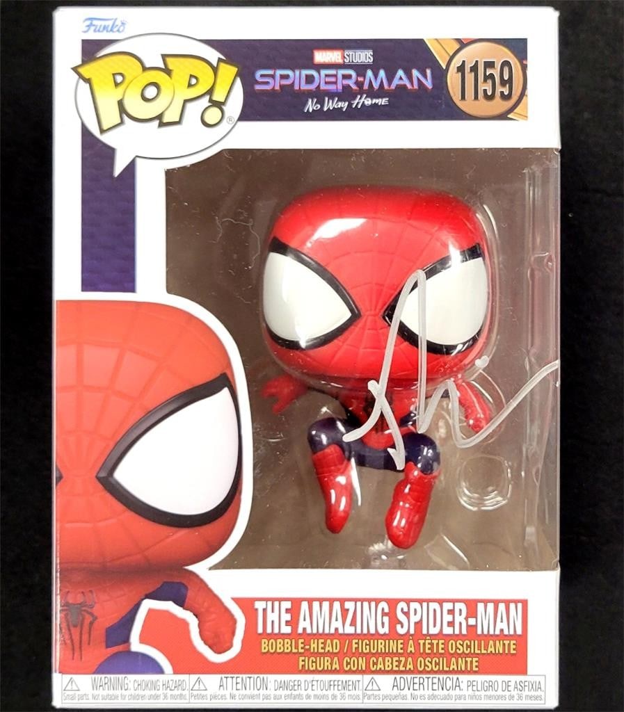 Tobey Maguire Signed Amazing Spider-Man Funko Pop 1159 Beckett Authenticated: Tobey Maguire Signed Amazing Spider-Man Funko Pop 1159 Beckett Authenticated This Amazing Spider-Man Funko Pop (1159) features the signature of Tobey Maguire, known for his iconic role in the Spider-M