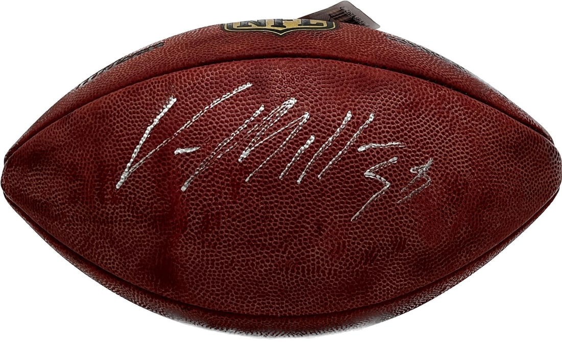 Vonn Miller Autographed Football PSA/DNA Encapsulated Denver Broncos (1 of 2)