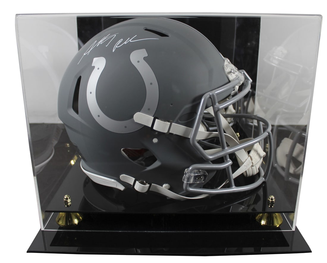 Anthony Richardson Autographed Colts Slate Speed Proline Helmet With Display Case (1 of 4)