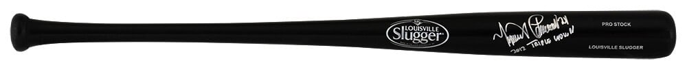 Miguel Cabrera Signed Louisville Slugger Black Bat 2012 Triple Crown COA (1 of 2)