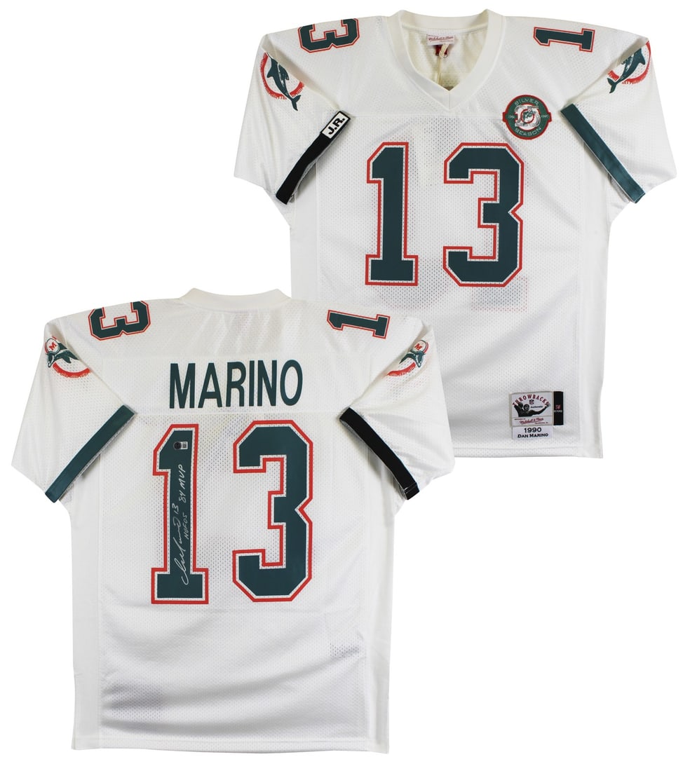 Dan Marino autographed Mitchell Ness Dolphins throwback jersey BAS (1 of 10)