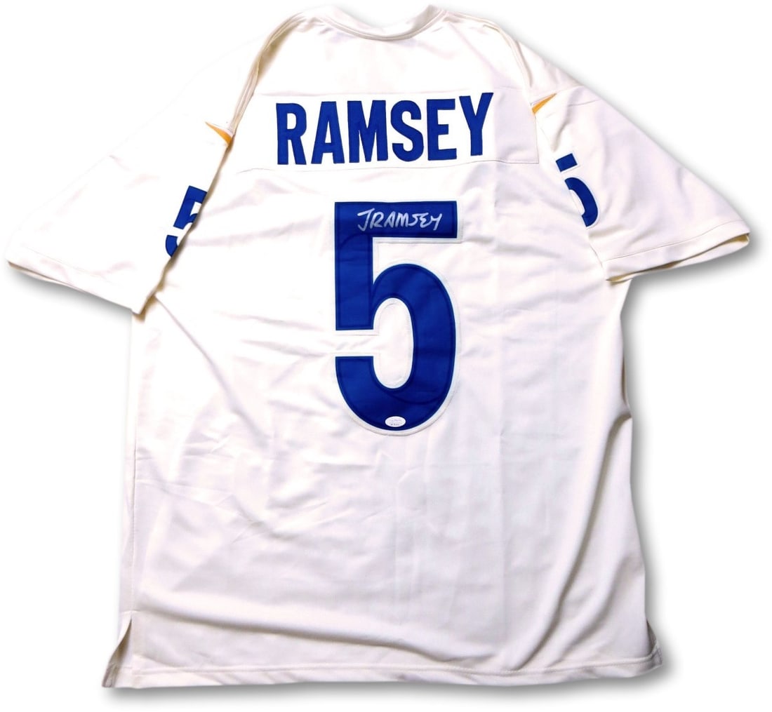 Jalen Ramsey Autographed Los Angeles Rams Jersey JSA Certified: Jalen Ramsey Autographed Los Angeles Rams Jersey JSA Certified Celebrate your fandom with this authentic Jalen Ramsey signed jersey from the Los Angeles Rams. This unique piece is perfect for collecto