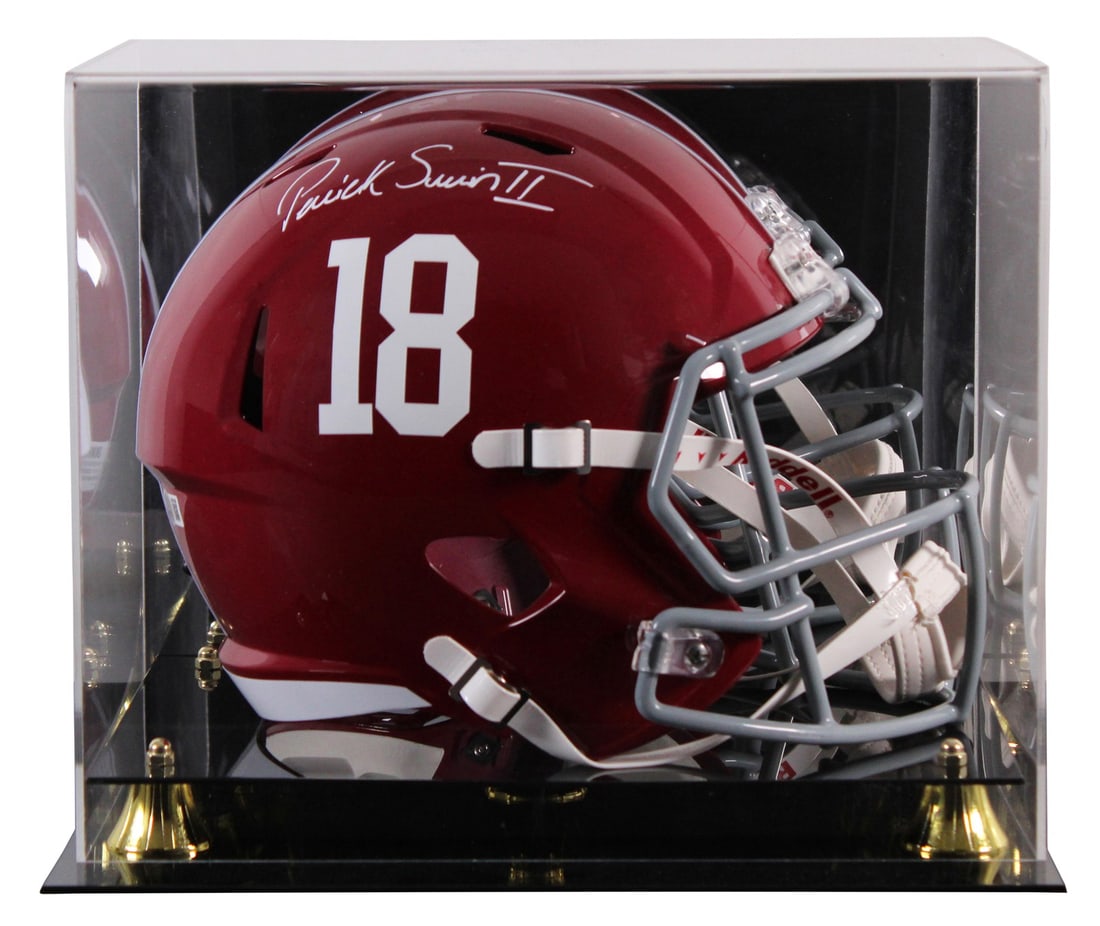 Patrick Surtain II autographed Alabama full size Speed replica helmet with case BAS: Patrick Surtain II autographed Alabama full size Speed replica helmet with case BAS This autographed Riddell full size Speed replica helmet has been personally signed by Patrick Surtain II of the Alab